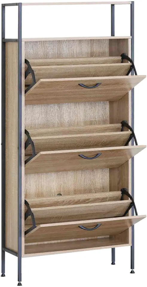 Тумба для обуви Tempo Kondela Tredis (Grandson Oak/Black)