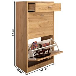 Тумба для обуви Tempo Kondela Vivat New Typ 1 (Artisan Oak) Thumb