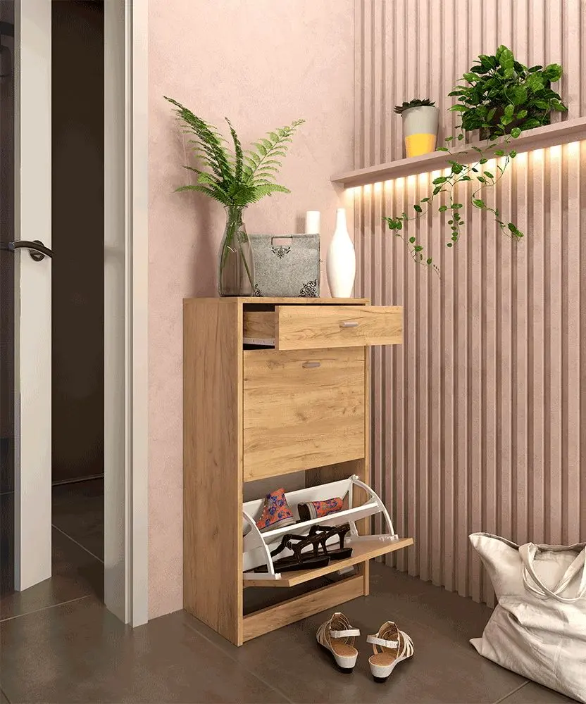 Тумба для обуви Tempo Kondela Vivat New Typ 1 (Artisan Oak)