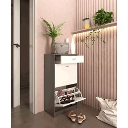 Тумба для обуви Tempo Kondela Vivat New Typ 1 (White/Graphite) Thumb