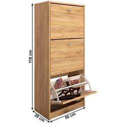 Tumba pentru incaltaminte Tempo Kondela Vivat New Typ 2 (Artisan Oak) Thumb