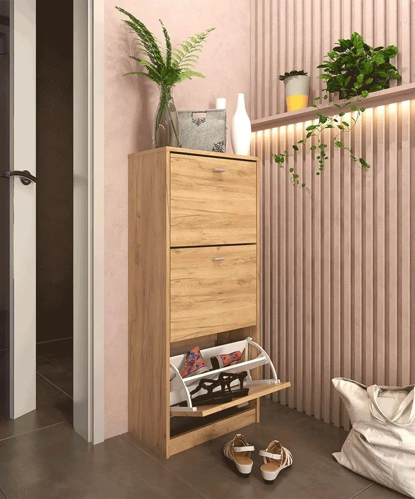 Tumba pentru incaltaminte Tempo Kondela Vivat New Typ 2 (Artisan Oak)