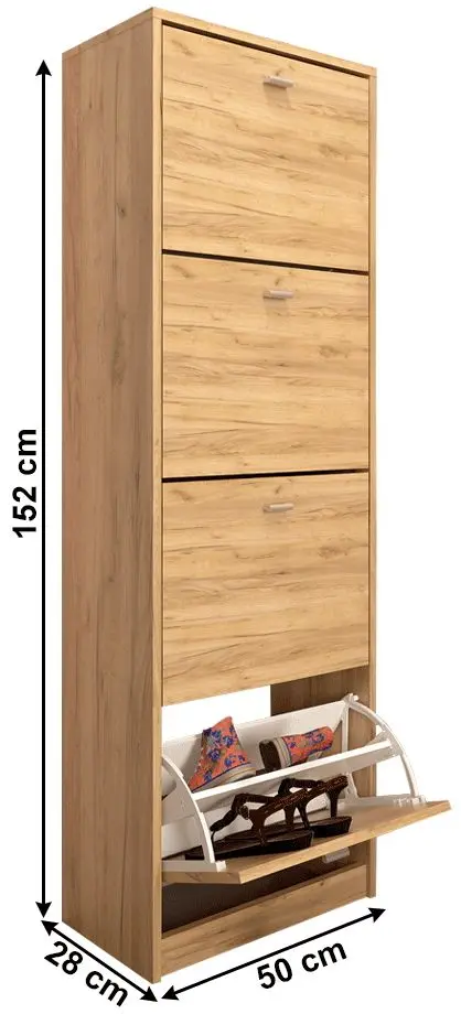 Тумба для обуви Tempo Kondela Vivat New Typ 3 (Artisan Oak)