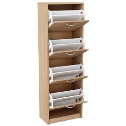 Tumba pentru incaltaminte Tempo Kondela Vivat New Typ 3 (Sonoma Oak/White) Thumb