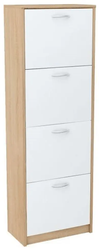 Tumba pentru incaltaminte Tempo Kondela Vivat New Typ 3 (Sonoma Oak/White)