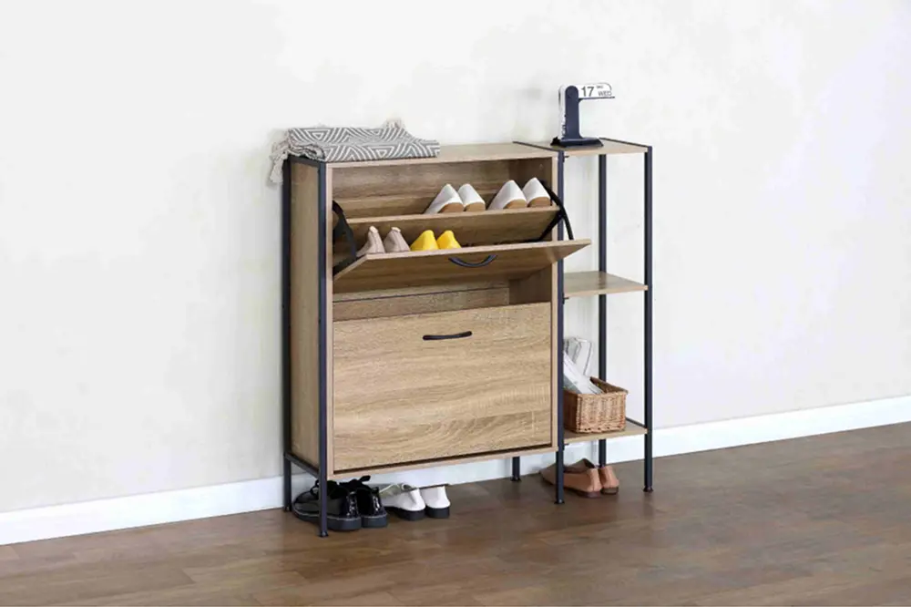 Tumba-etajera pentru incaltaminte Tempo Kondela Sovio (Grandson Oak)