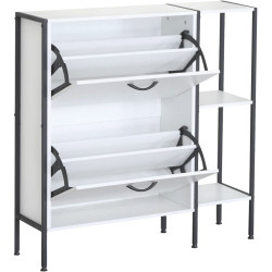 Тумба-стеллаж для обуви Tempo Kondela Sovio (White) Thumb