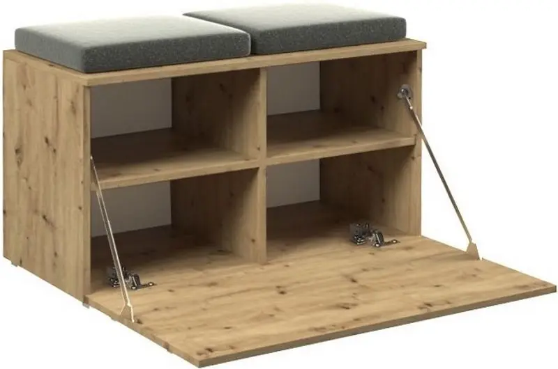 Тумба-банкетка для обуви TopEshop Opal (Artisan Oak)