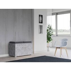 Тумба-банкетка для обуви TopEshop Opal (Beton) Thumb