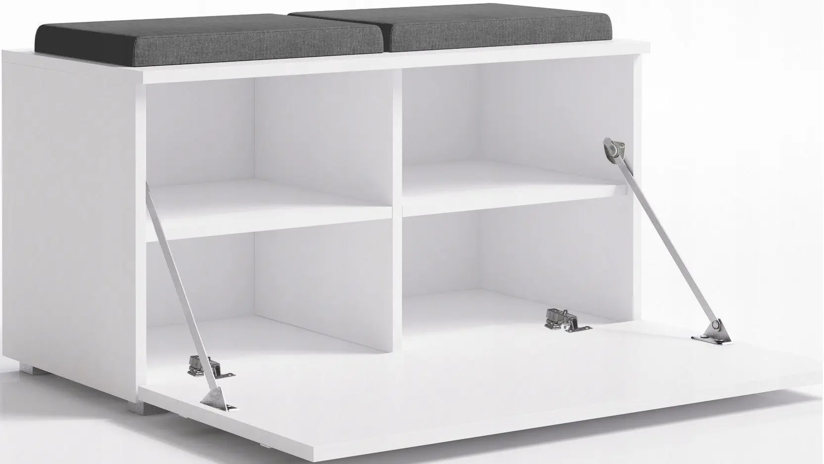 Tumba-bancheta pentru incaltaminte TopEshop Opal (White Matt)