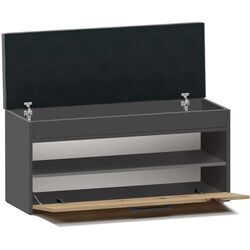 Тумба-банкетка для обуви TopEshop Parma 100x49 (Anthracite/Artisan Oak) Thumb