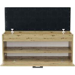 Тумба-банкетка для обуви TopEshop Parma 100x49 (Artisan Oak) Thumb