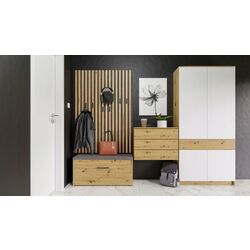 Тумба-банкетка для обуви TopEshop Parma 100x49 (Artisan Oak) Thumb