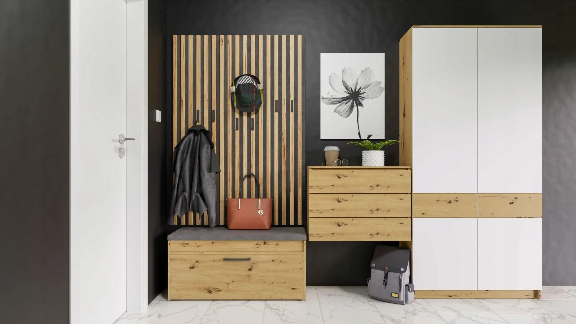 Тумба-банкетка для обуви TopEshop Parma 100x49 (Artisan Oak)