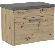 Tumba-bancheta pentru incaltaminte TopEshop Parma Mini (Artisan Oak)