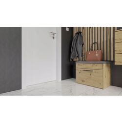 Tumba-bancheta pentru incaltaminte TopEshop Parma Mini (Artisan Oak) Thumb