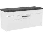 Tumba-bancheta pentru incaltaminte TopEshop Parma 100x49 (White)