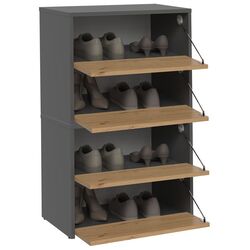 Тумба для обуви TopEshop Modo 60x88 (Anthracite/Artisan Oak) Thumb