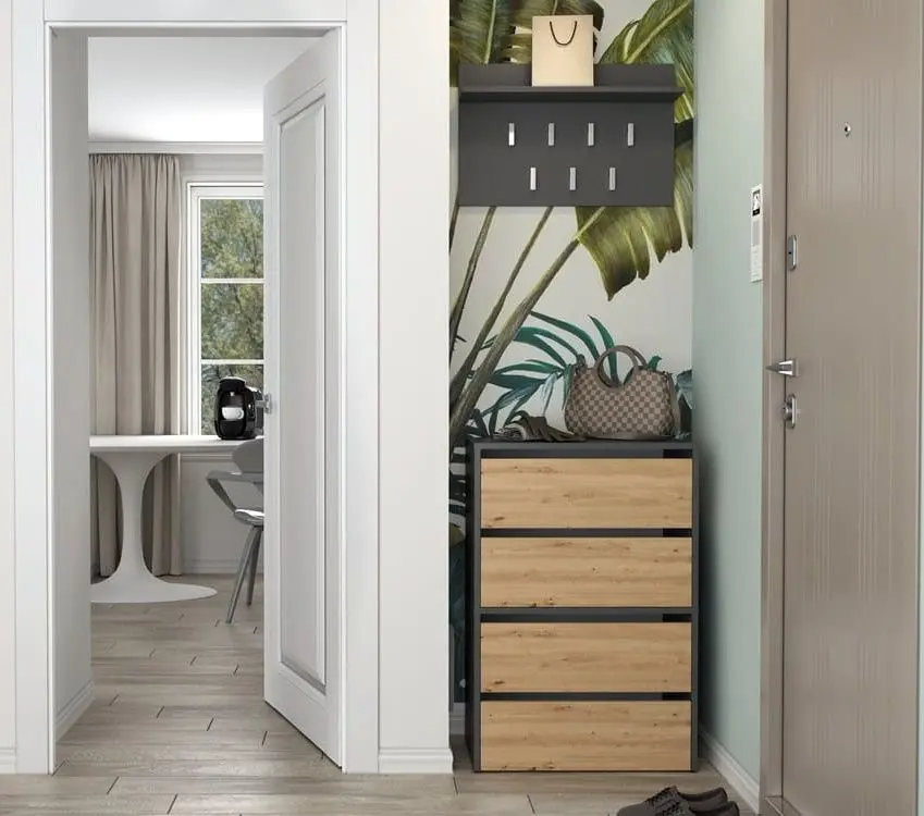 Тумба для обуви TopEshop Modo 60x88 (Anthracite/Artisan Oak)