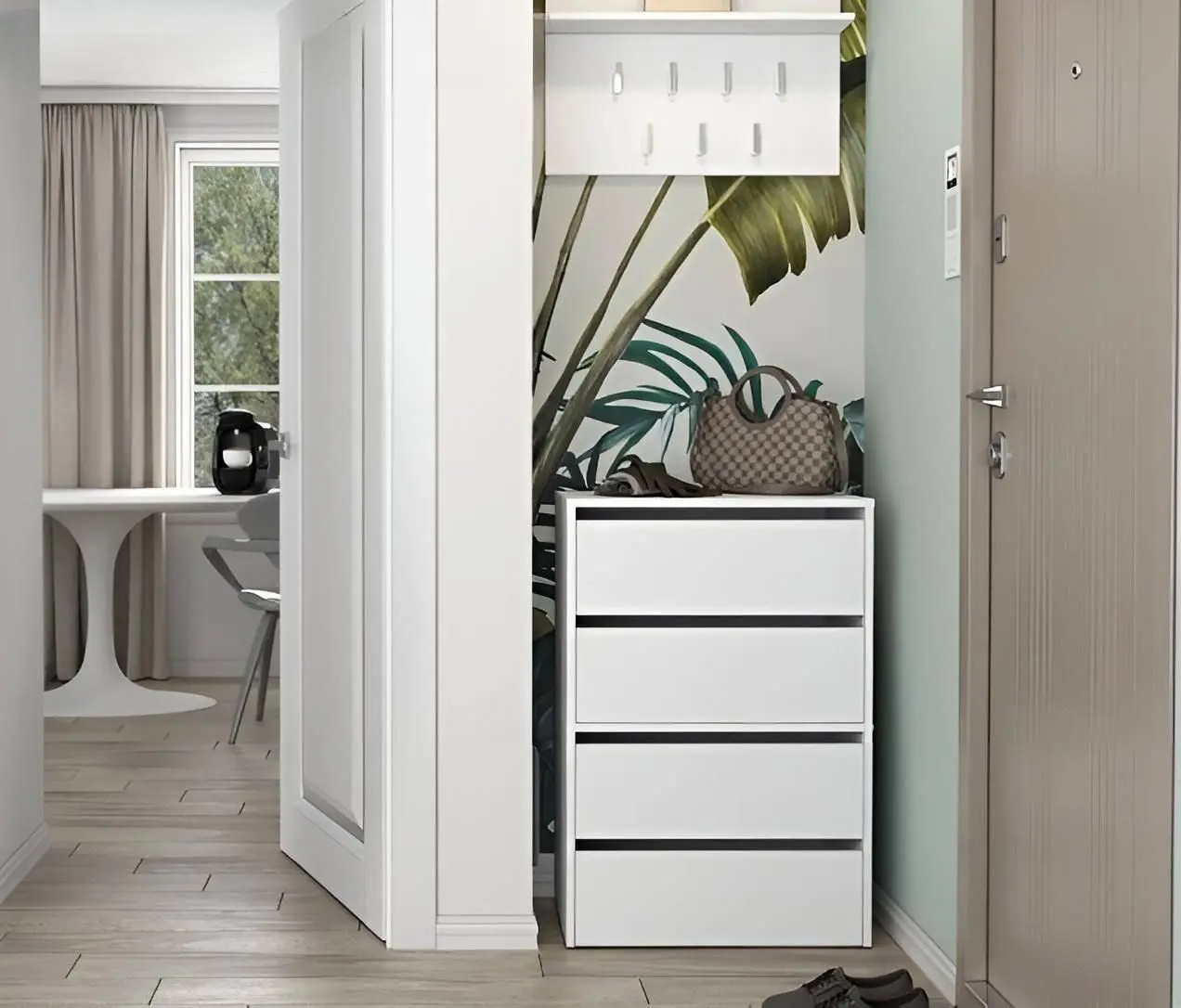 Tumba pentru incaltaminte TopEshop Modo 60x88 (White)