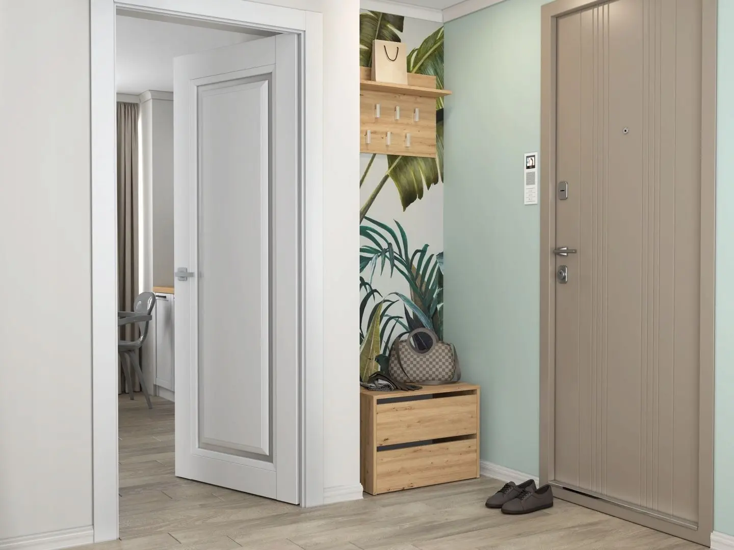 Tumba pentru incaltaminte TopEshop Modo (Artisan Oak)