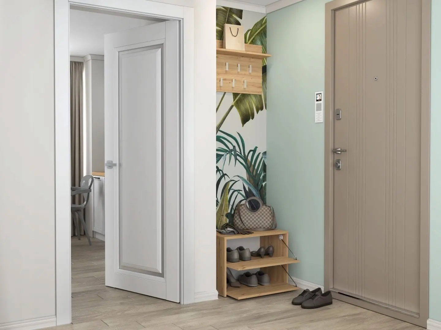 Tumba pentru incaltaminte TopEshop Modo (Artisan Oak)