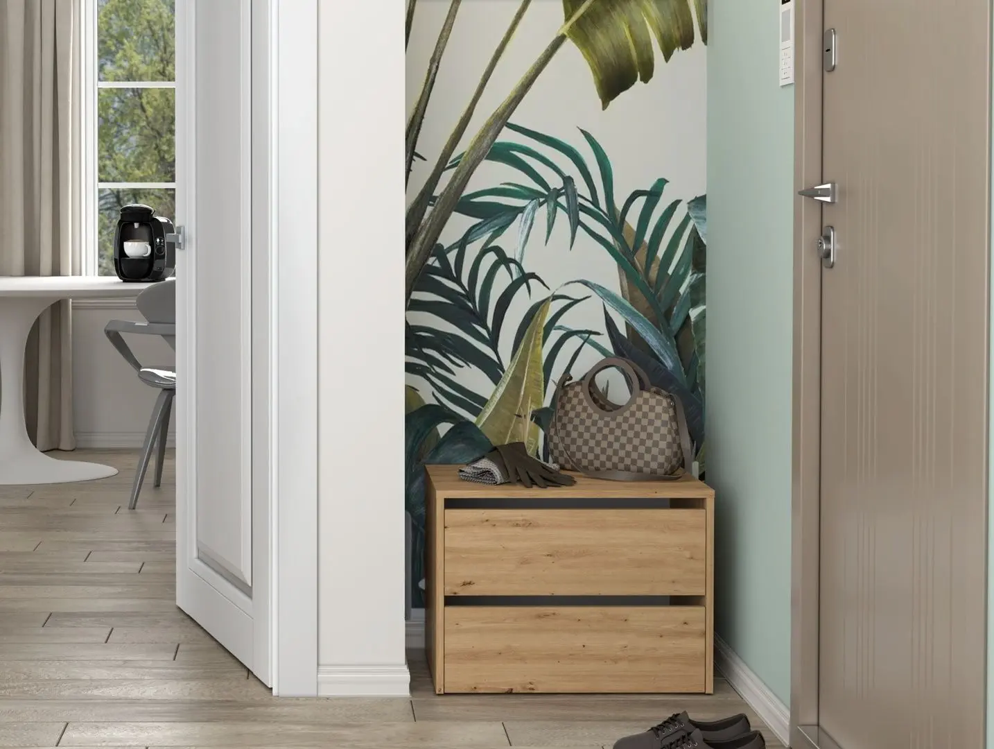 Tumba pentru incaltaminte TopEshop Modo (Artisan Oak)