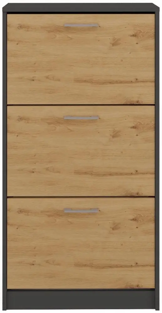 Тумба для обуви TopEshop Paula (Anthracite/Artisan Oak)