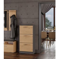 Тумба для обуви TopEshop Paula (Anthracite/Artisan Oak)