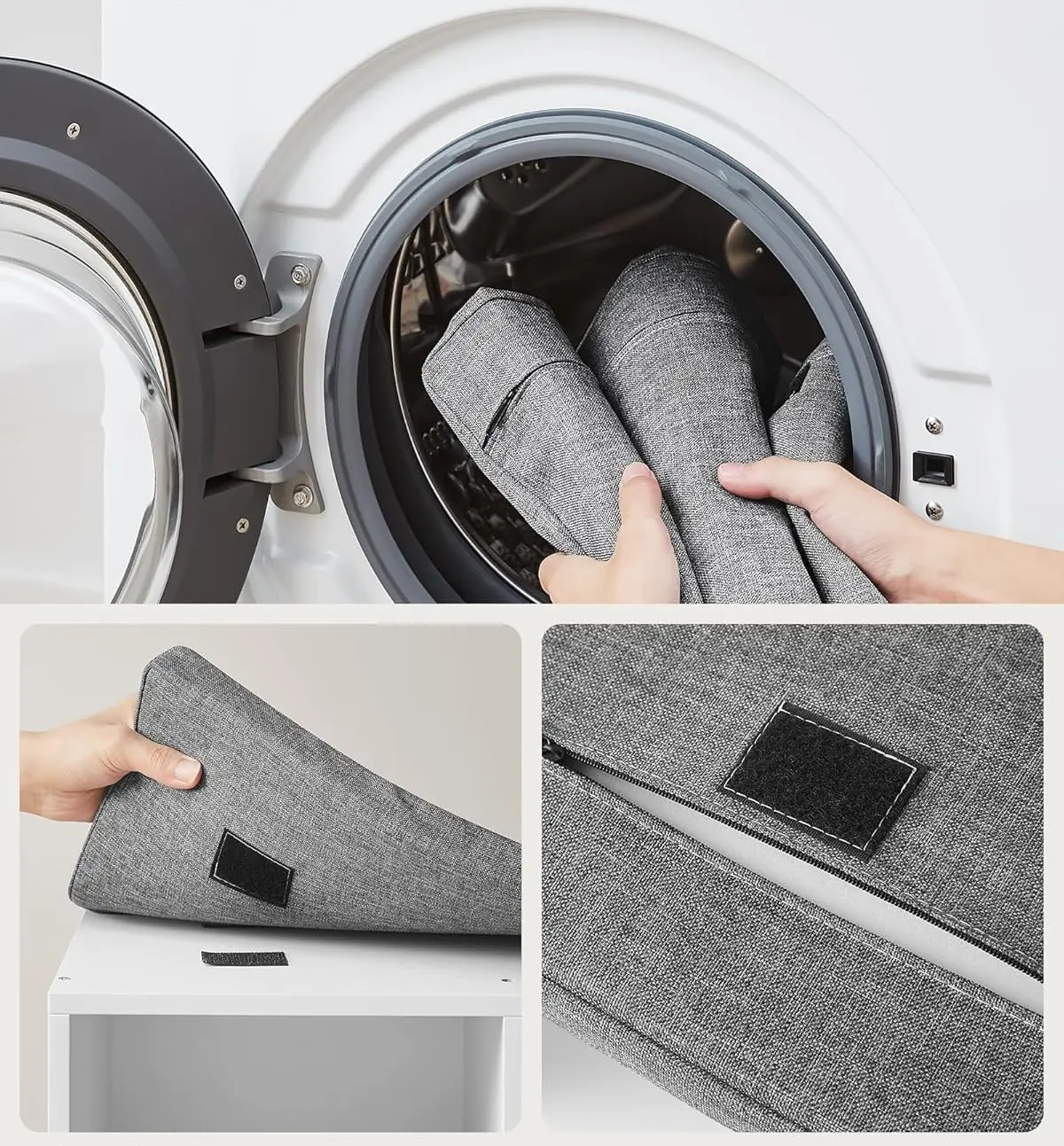 Bancheta-etajera pentru incaltaminte Vasagle LHS10WT (Cloud White/Dove Grey)