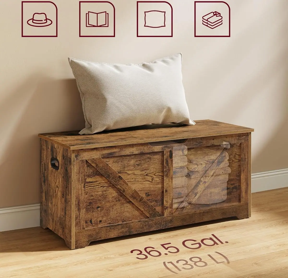 Bancheta Vasagle LSB060T01 (Rustic Brown)