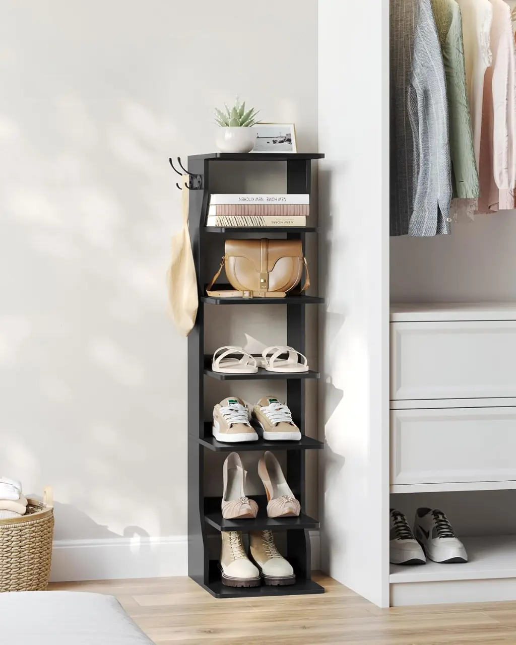 Etajera pentru incaltaminte Vasagle LBS200T16 (Black) - 3