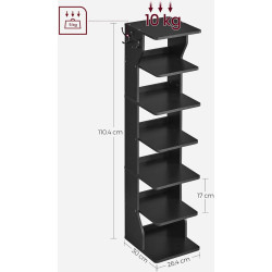 Etajera pentru incaltaminte Vasagle LBS200T16 (Black) Thumb