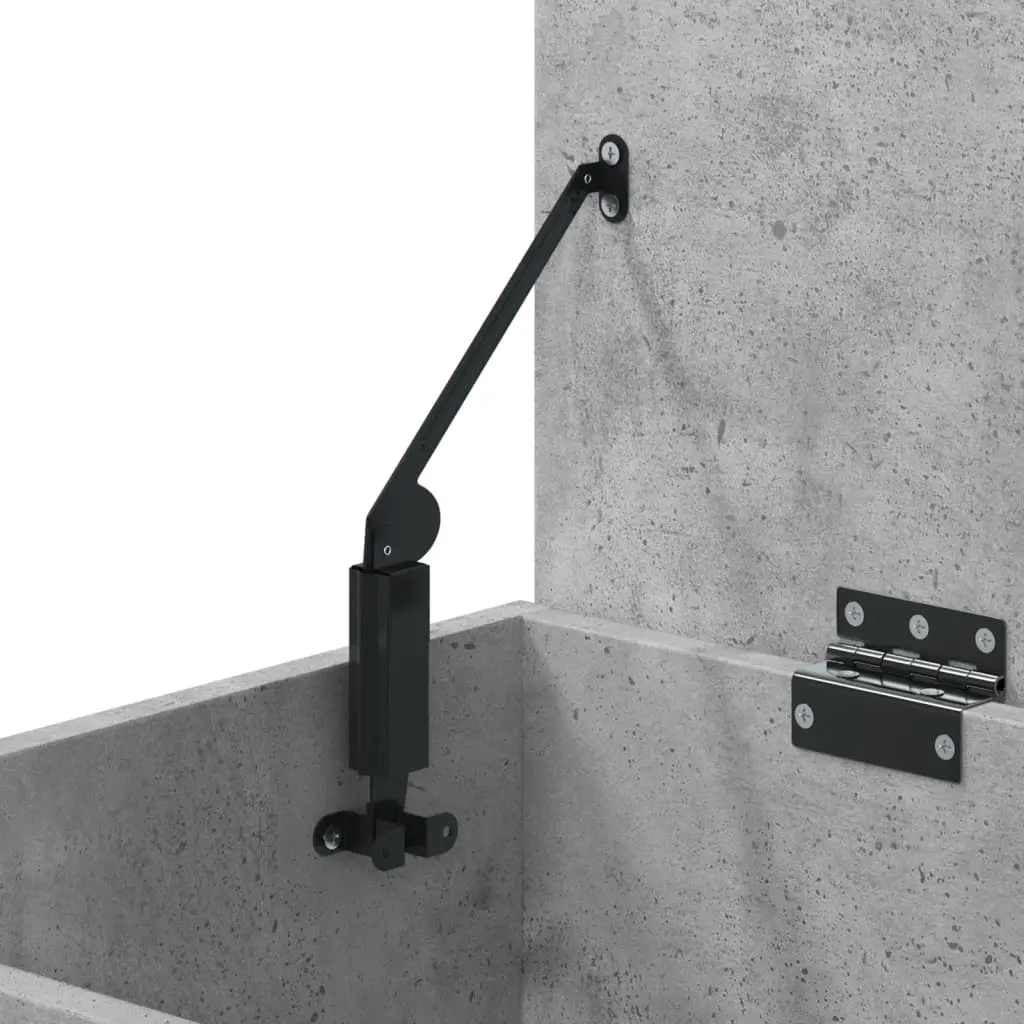 Bancheta-etajera pentru incaltaminte VidaXL 808742 (Concrete Grey)