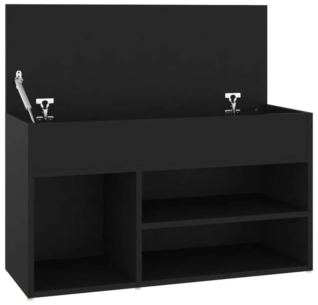 Bancheta-etajera pentru incaltaminte VidaXL 808748 (Black)