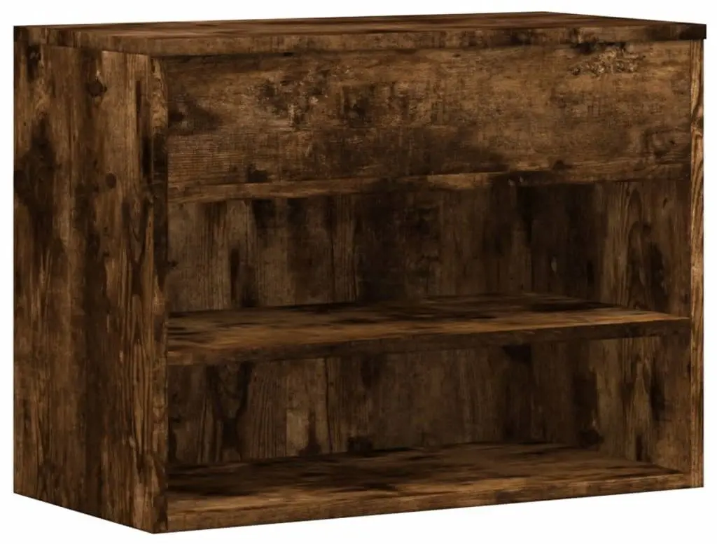 Банкетка-стеллаж для обуви VidaXL 816050 (Smoked Oak)