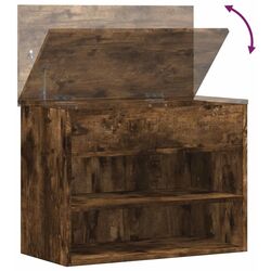 Банкетка-стеллаж для обуви VidaXL 816050 (Smoked Oak) Thumb