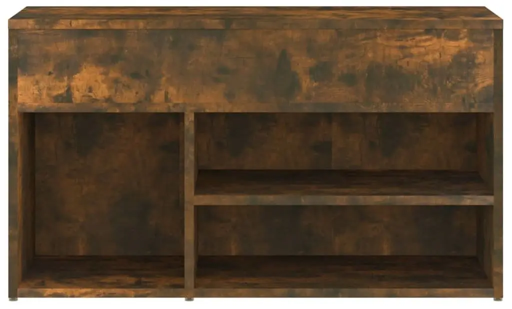 Bancheta-etajera pentru incaltaminte VidaXL 816053 (Smoked Oak)