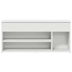 Bancheta-etajera pentru incaltaminte VidaXL 859136 (White) Thumb