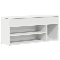 Bancheta-etajera pentru incaltaminte VidaXL 859136 (White) Thumb