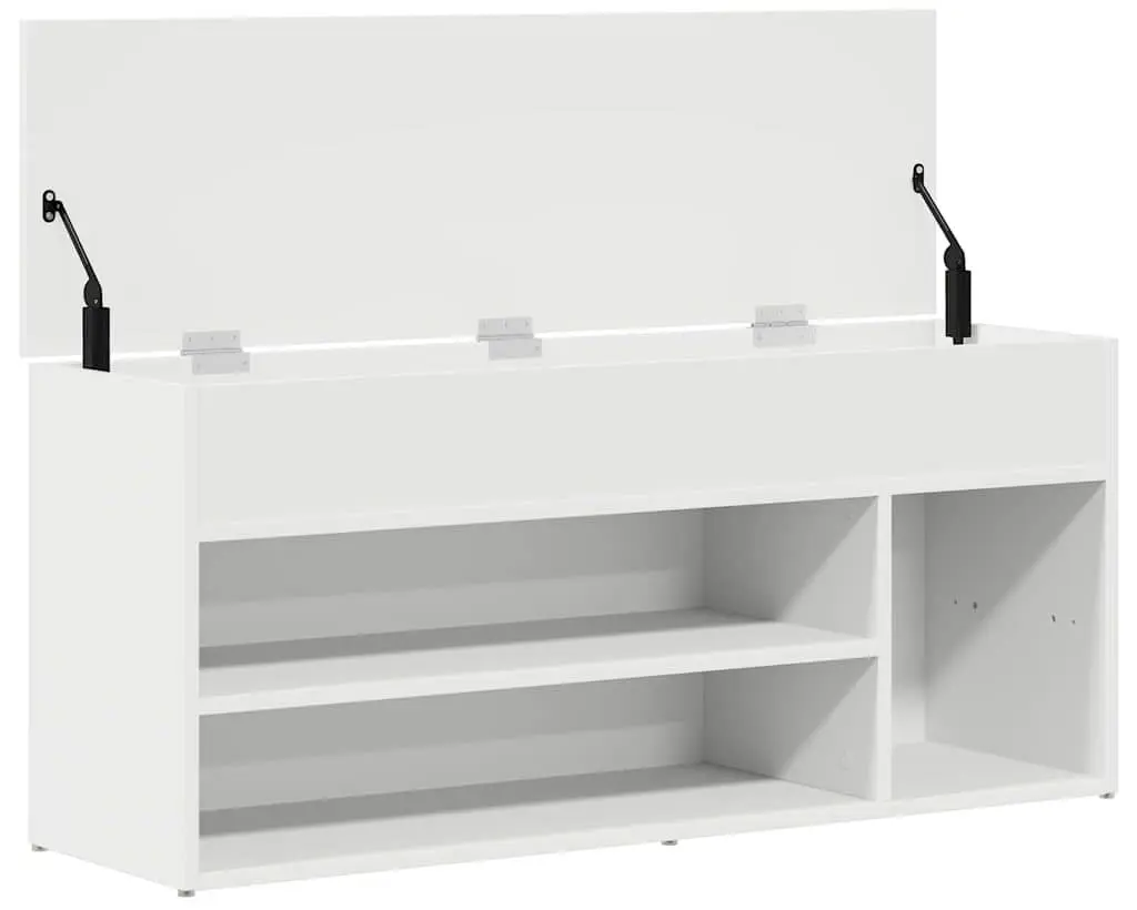 Bancheta-etajera pentru incaltaminte VidaXL 859136 (White)