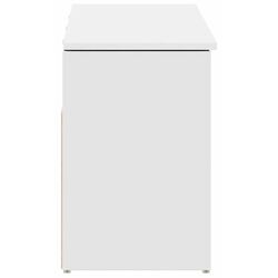 Bancheta-etajera pentru incaltaminte VidaXL 859136 (White) Thumb