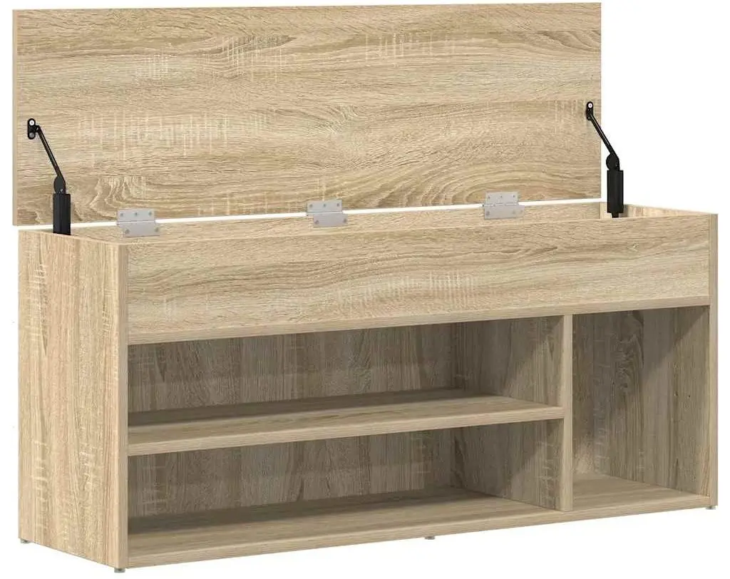 Bancheta-etajera pentru incaltaminte VidaXL 859138 (Sonoma Oak)