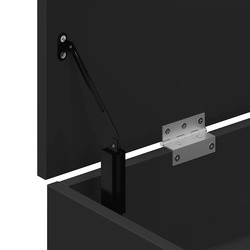 Bancheta-etajera pentru incaltaminte VidaXL 862704 (Black) Thumb