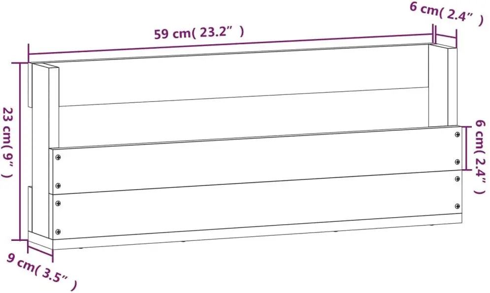 Комплект настенных полок для обуви VidaXL 833273 (Wood)