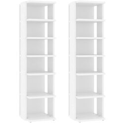 Set etajere pentru incaltaminte VidaXL 808486 (White) Thumb