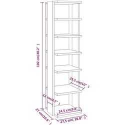 Set etajere pentru incaltaminte VidaXL 808486 (White) Thumb