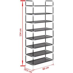 Etajera pentru incaltaminte VidaXL 245629 (Black) Thumb