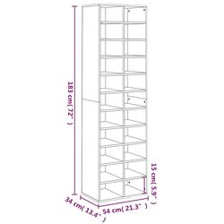 Etajera pentru incaltaminte VidaXL 800369 (White) Thumb