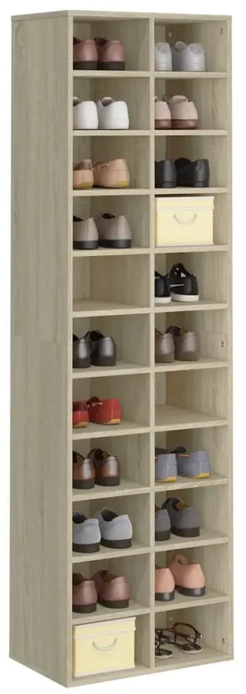Etajera pentru incaltaminte VidaXL 800372 (Sonoma Oak)